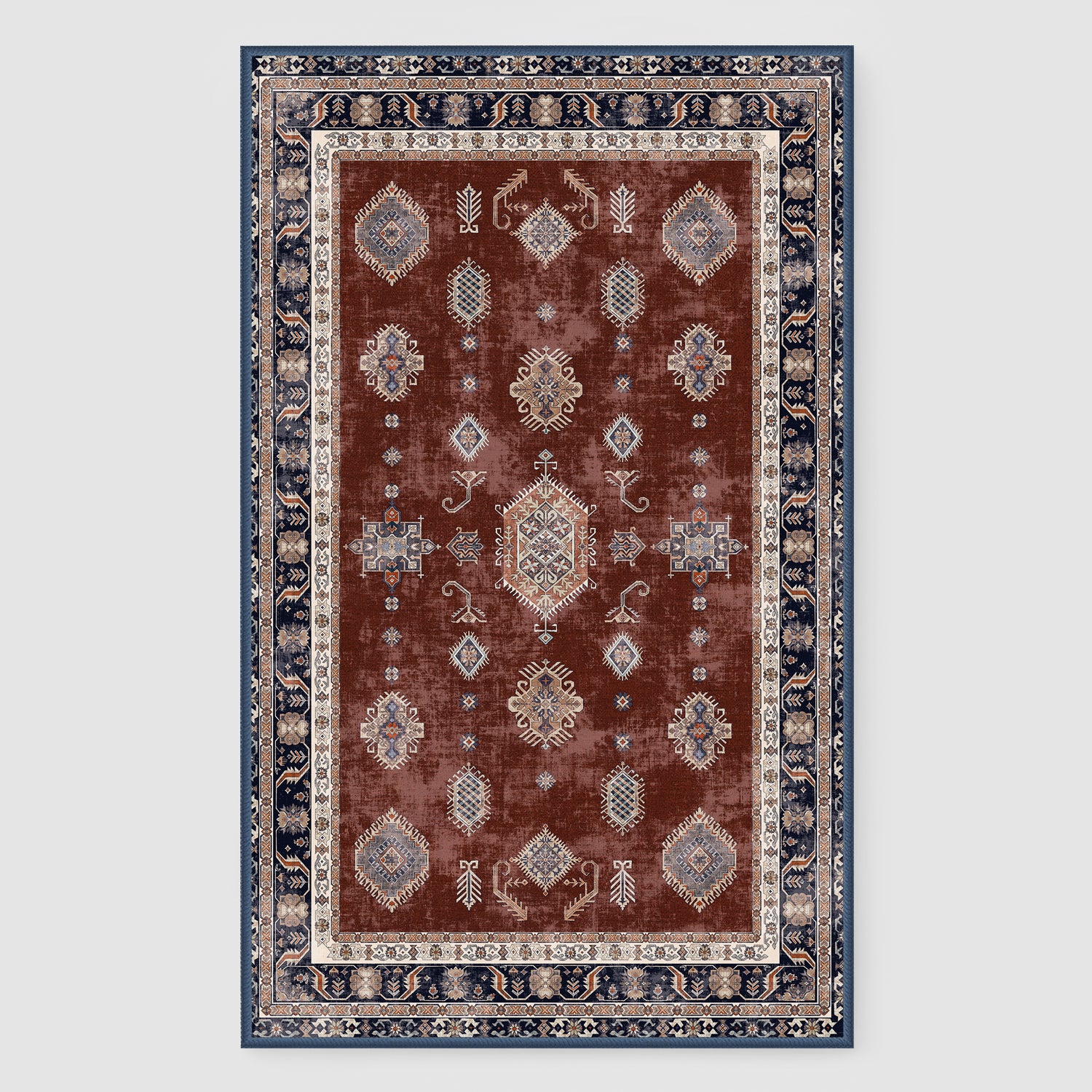 Custom Salam Non Slip Wool Faux Soft Area Rug