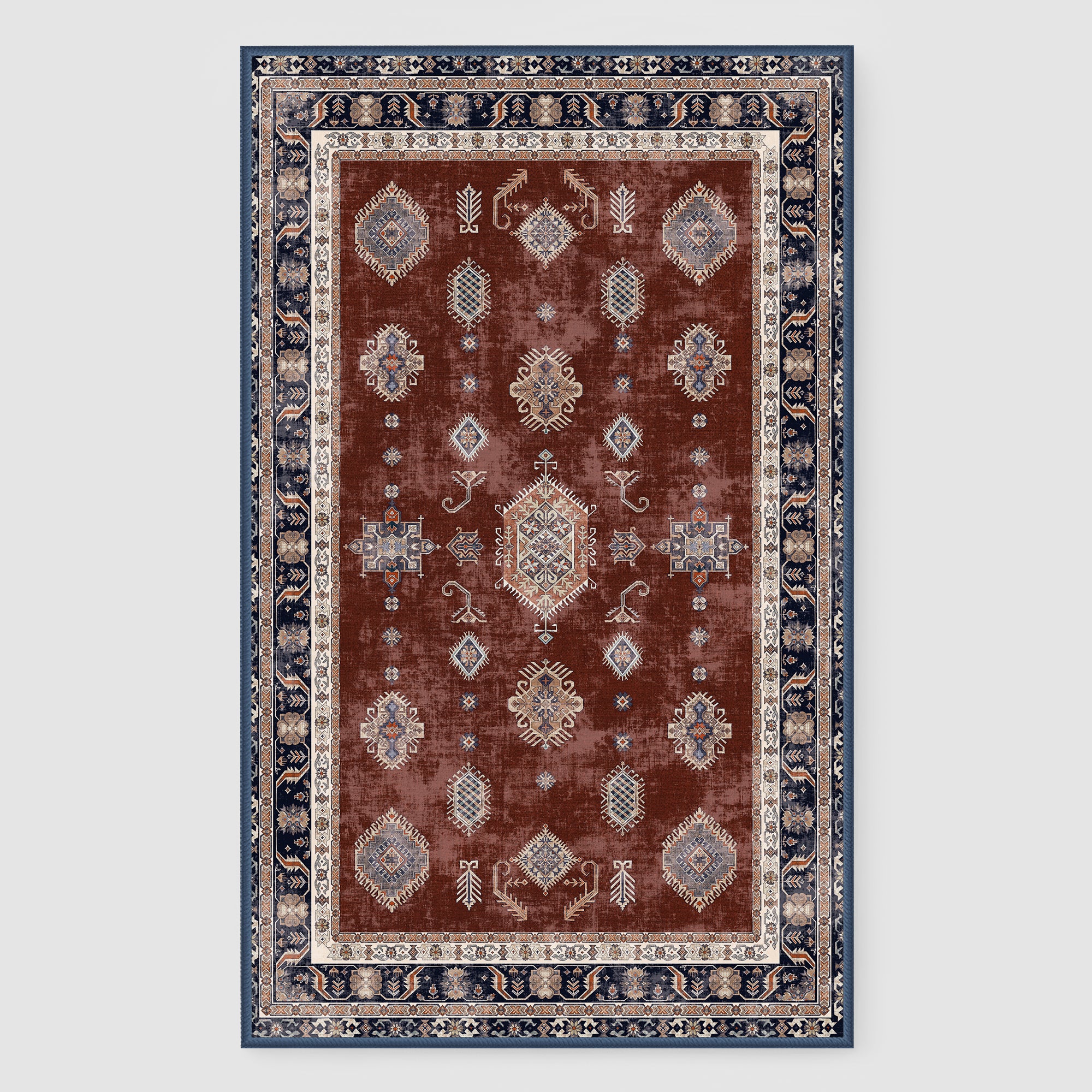 Custom Salam Non Slip Wool Faux Soft Area Rug