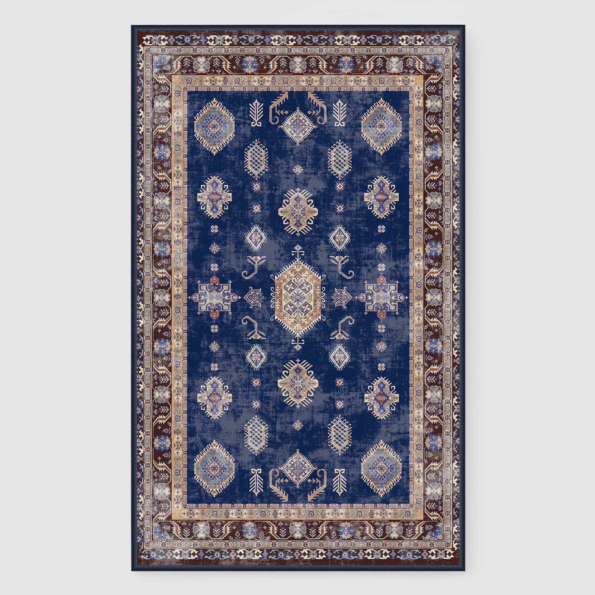 Custom Salam Non Slip Wool Faux Soft Area Rug