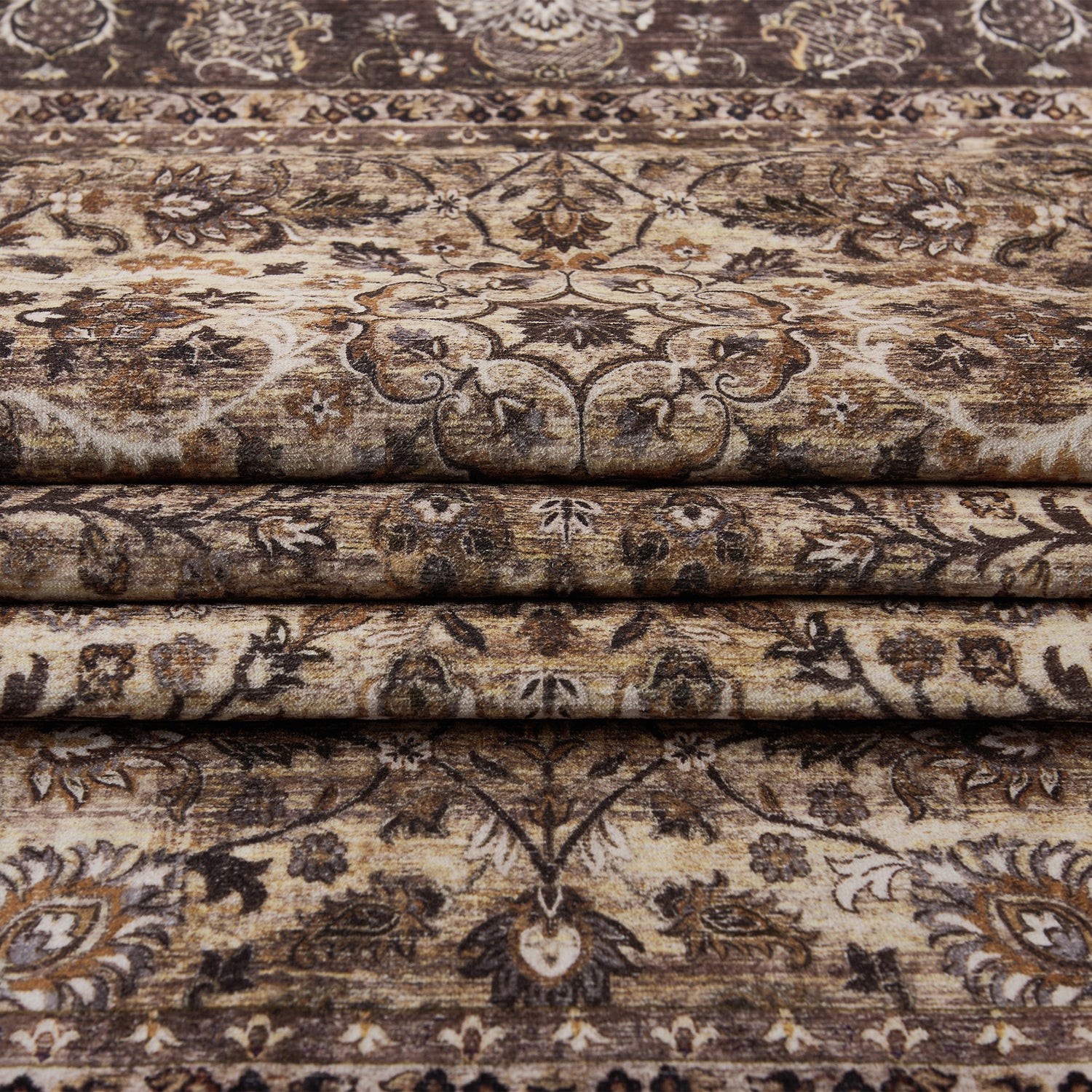 Custom Vintage Persian Wool Faux Washable Non Slip Area Rug | GCC