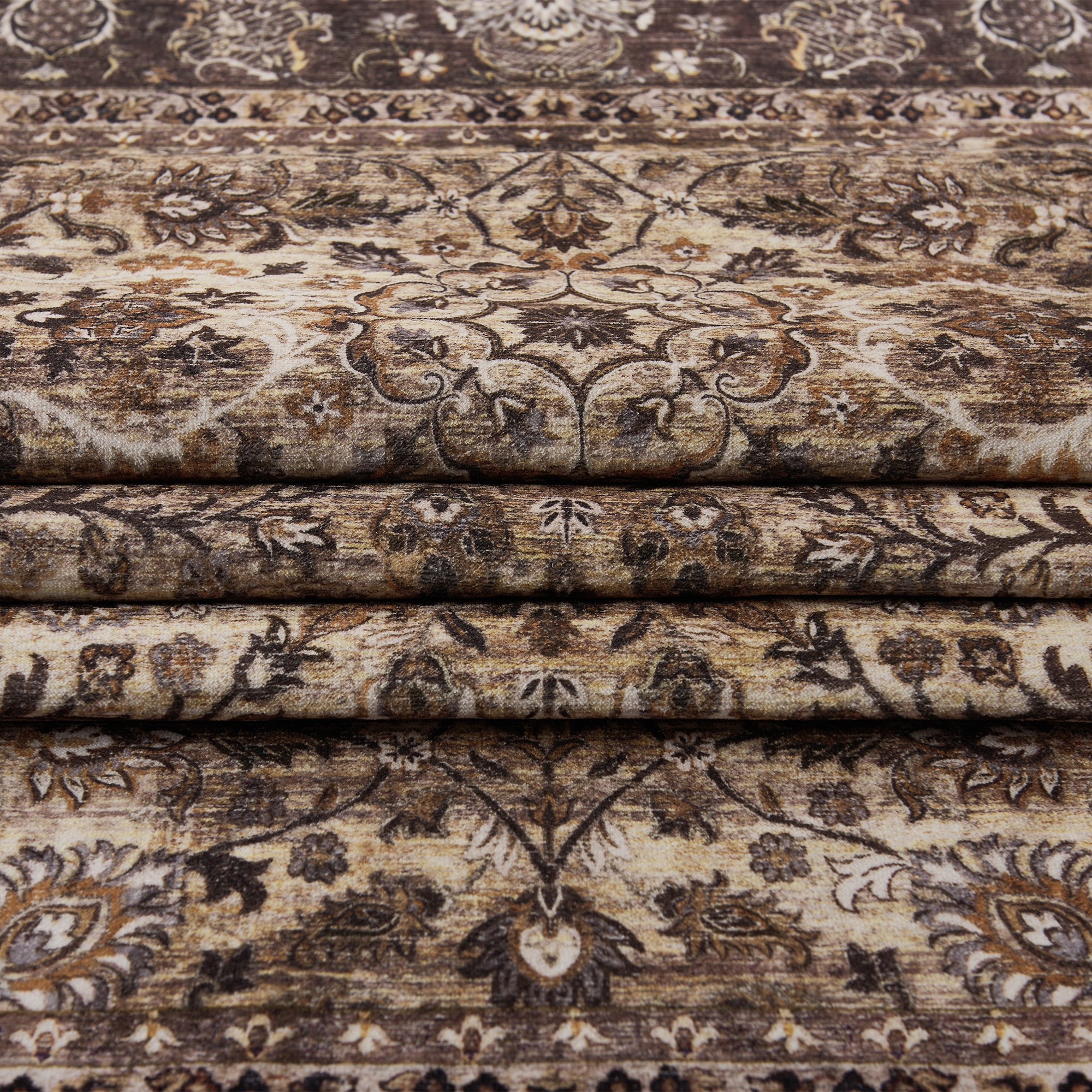 Custom Vintage Persian Wool Faux Washable Non Slip Area Rug | GCC