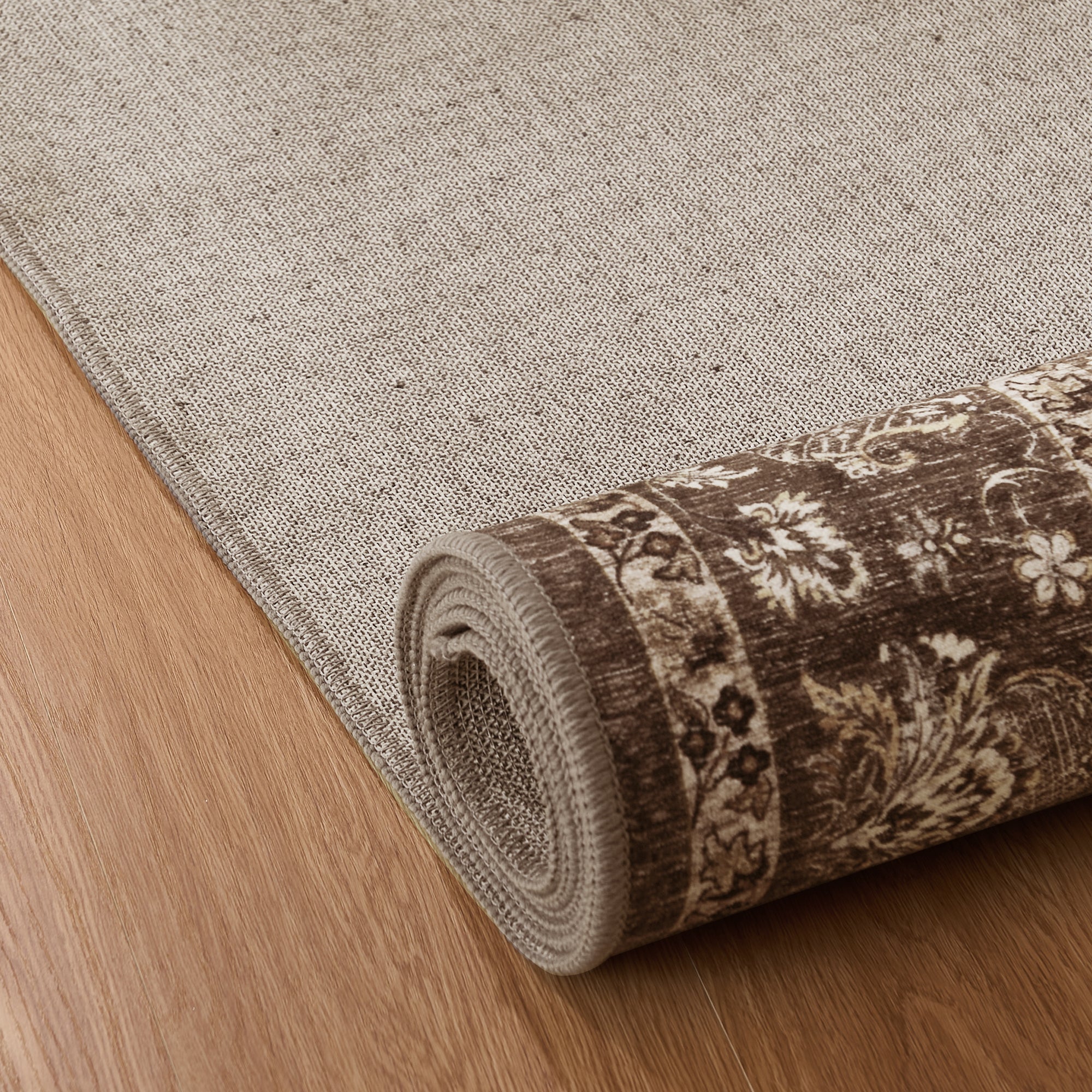 Custom Vintage Persian Wool Faux Washable Non Slip Area Rug | GCC
