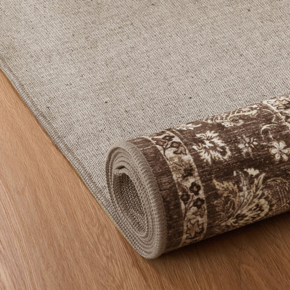 Custom Vintage Persian Wool Faux Washable Non Slip Area Rug | GCC