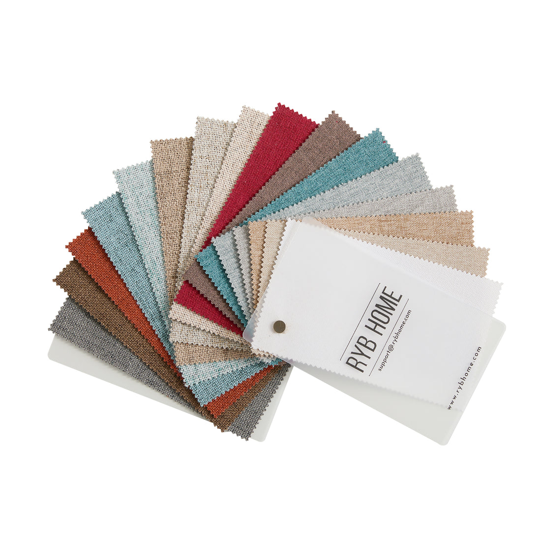 Blackout Linen Textured Fabric Swatches